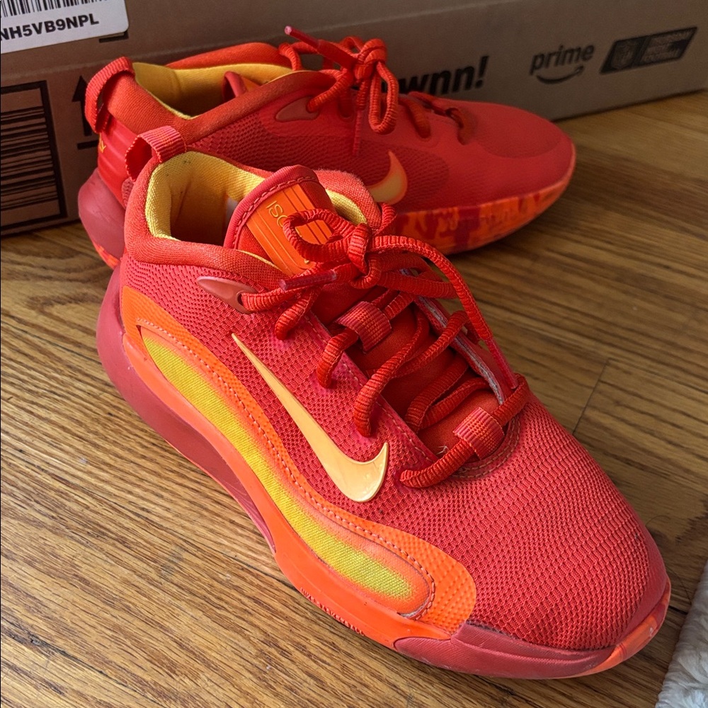 Nike Red and Orange Sneakers